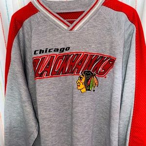 Chicago black hawks pull over sweater